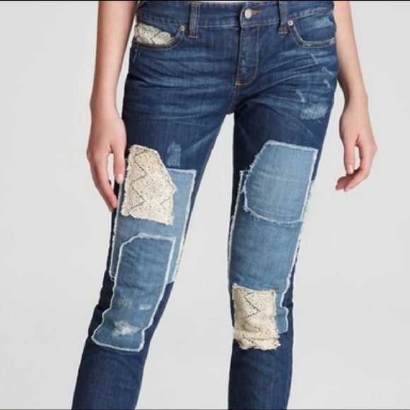 Free People Denim - !!SOLD!!Free People Patchwork Crochet Jeans | 27
